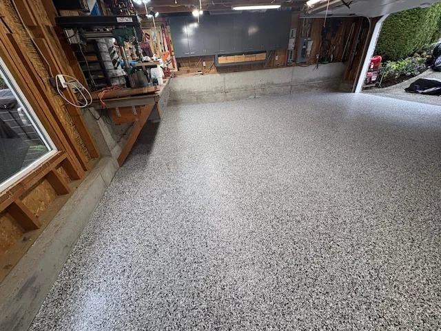 Stone-Look Garage Floor